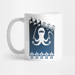 Ninja Octopus Cooking a funny Mug